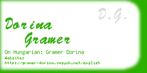 dorina gramer business card